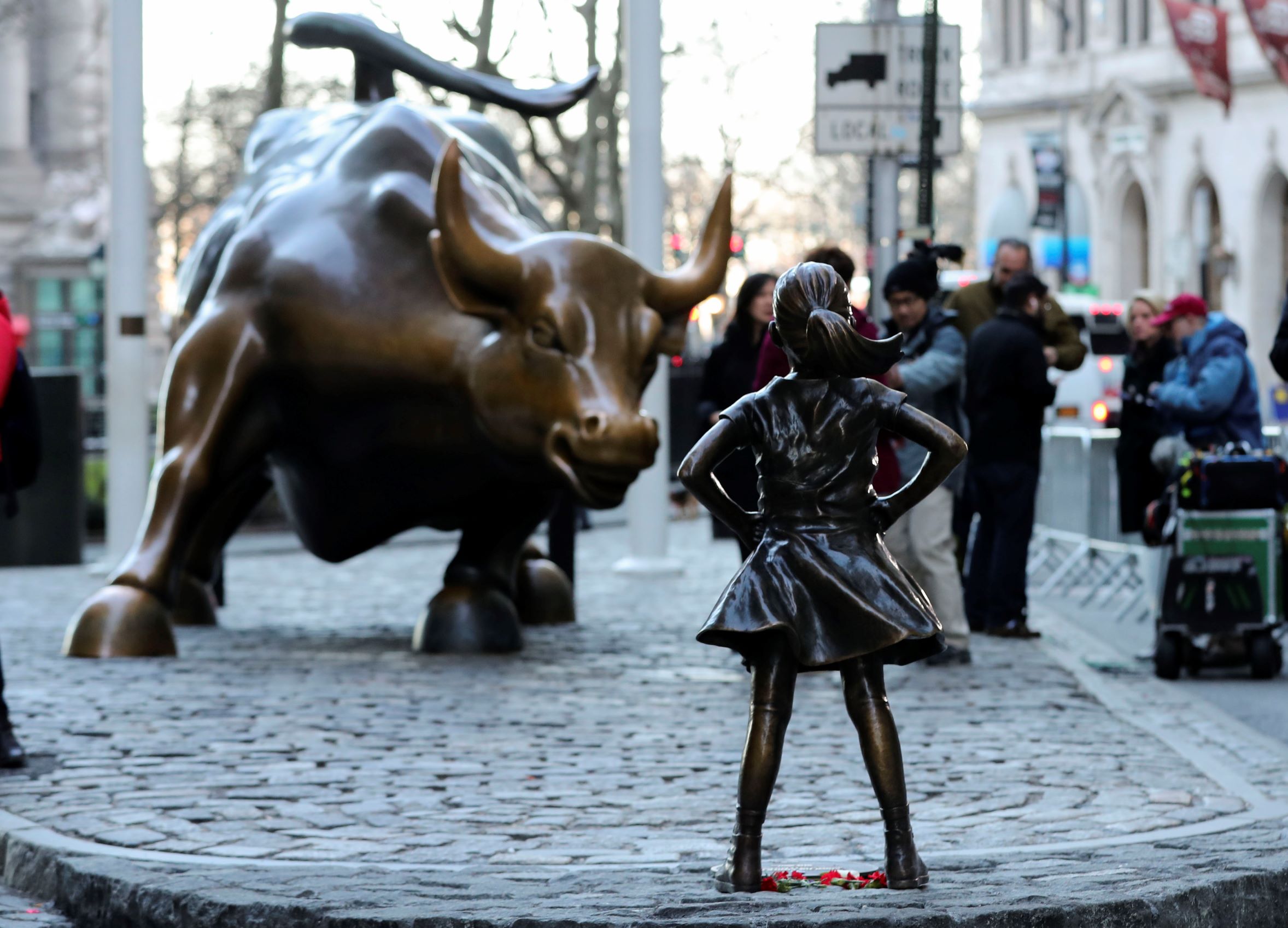 'Fearless Girl' statue XINHUA NEWS AGENCY/GETTY IMAGES